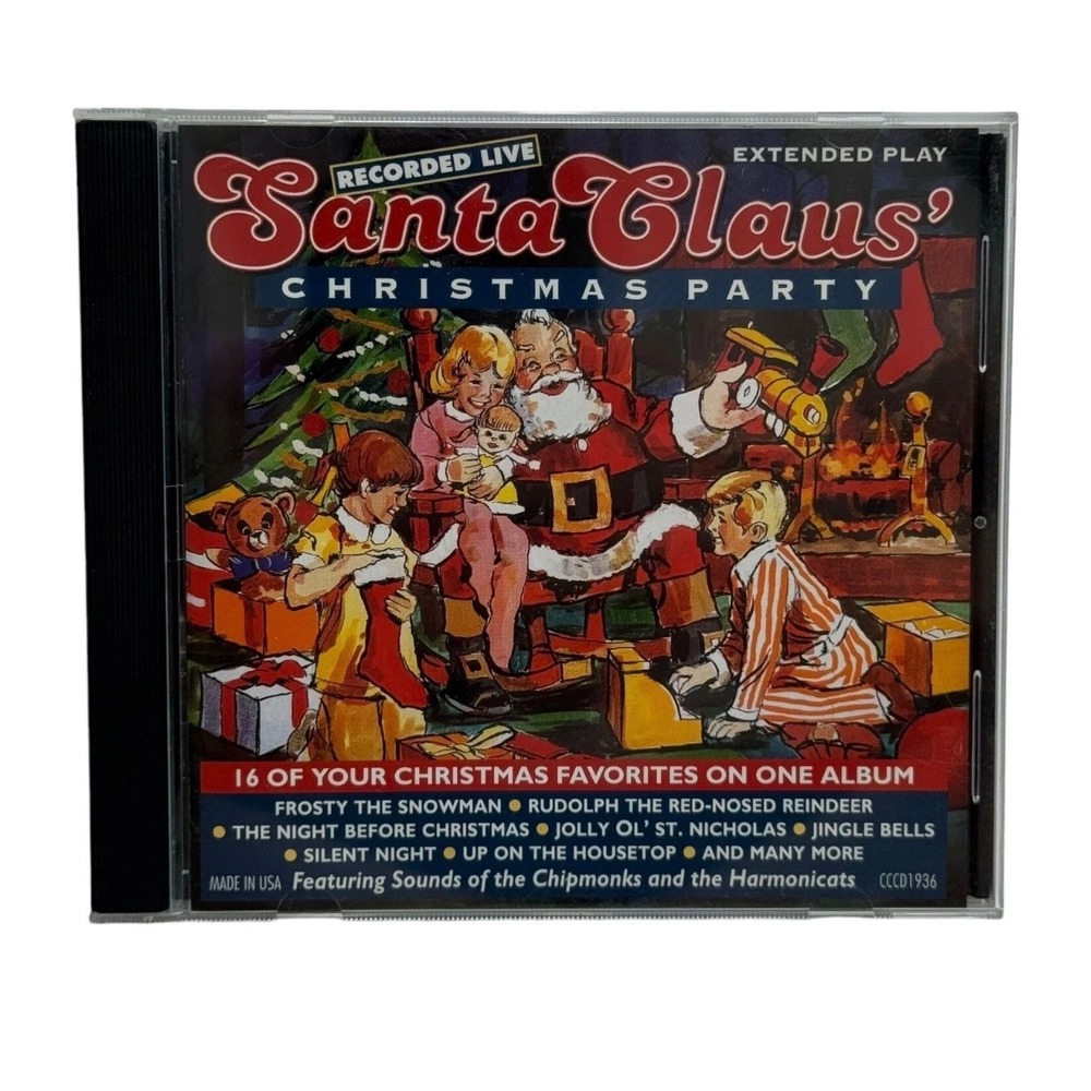 Santa Claus' Christmas Party CD 16 Holiday Favorites Recorded Live CCCD 1936